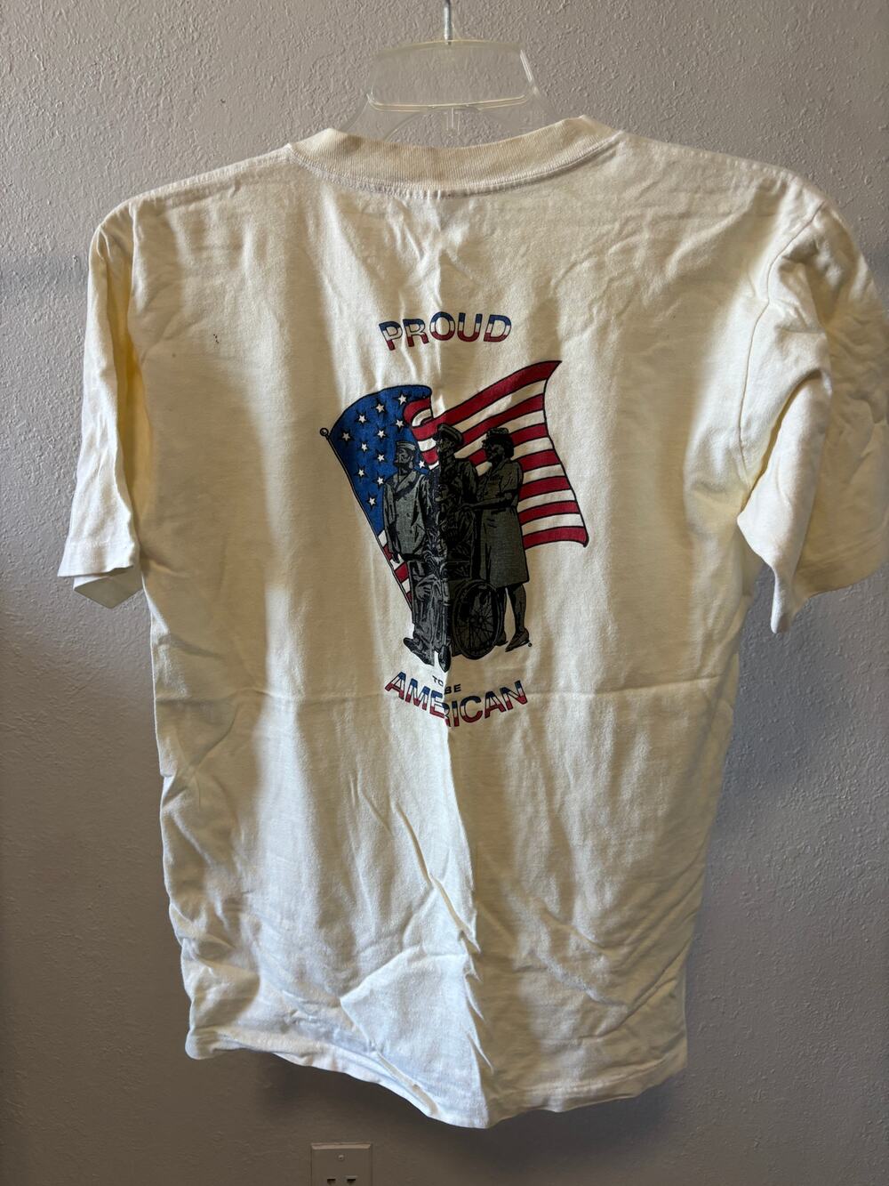 Vintage Patriotic Tee T-Shirt Mens Size Large